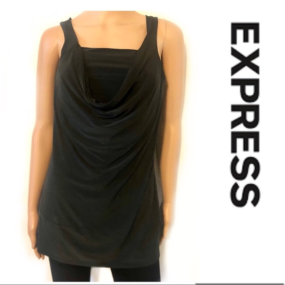 Express Tops - Express Cowl Neck Tunic Tank